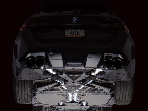 AWE Tuning BMW G90/G99 M5 Touring Edition Cat-Back Exhaust - Diamond Black Tips - 3015-43790