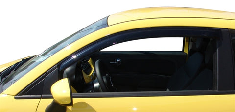 AVS 11-17 Fiat 500 Ventvisor Outside Mount Window Deflectors 2pc - Smoke - 92385