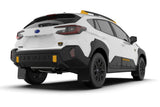 Rally Armor 2024 Subaru Crosstrek (Wilderness Only) Black UR Mudflap W/Wild-Orange Logo No Drill Req - MF116-UR-BLK-WOR