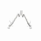 Magnaflow 2014 Ford Mustang V6 3.7L Comp Series Dual Split Rear Polished Stainless C/B Perf Exhaust - 15245