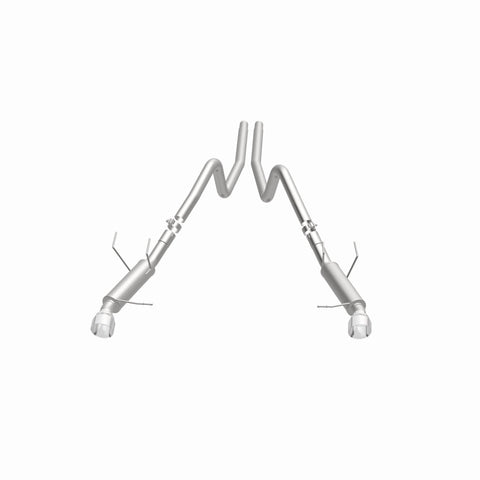 Magnaflow 2014 Ford Mustang V6 3.7L Comp Series Dual Split Rear Polished Stainless C/B Perf Exhaust - 15245