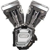 S&S Cycle 99-06 BT T124 Long Block Engine w/ 640 Cams - Wrinkle Black - 310-0282A