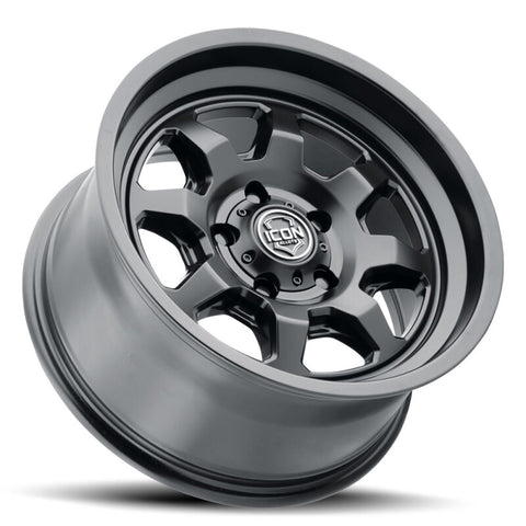 ICON Nuevo 17x8.5 / 5x150 / 25mm Offset / 5.75in BS Satin Black Wheel - 8117855557SB