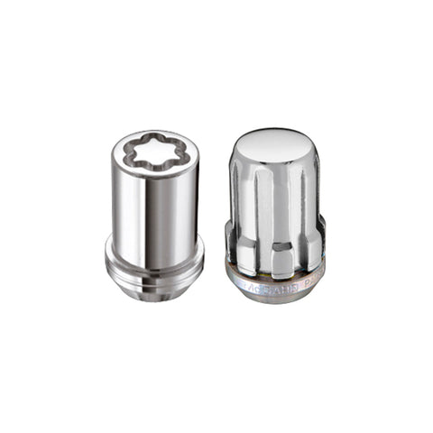 McGard SplineDrive Tuner 5 Lug Install Kit w/Locks & Tool (Cone) M12X1.5 / 13/16 Hex - Chrome - 65557
