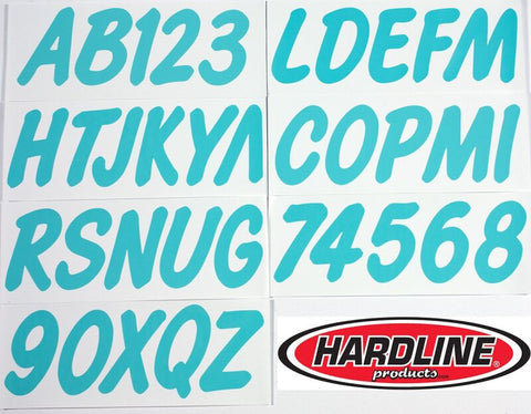 Hardline Boat Lettering Registration Kit 3 in. - 400 Mint Solid - MNT400EC