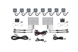 Diode Dynamics Stage Series SXS Rock Light Installer Kit - RGBW M8 (8-pack) - DD7753