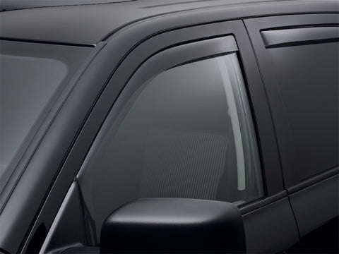WeatherTech 09+ Dodge Ram 1500 Front Side Window Deflectors - Dark Smoke - 80503