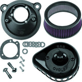 S&S Cycle 2007+ XL Sportster Models Stealth Air Cleaner Kit w/ Gloss Black Mini Teardrop Cover - 170-0440C