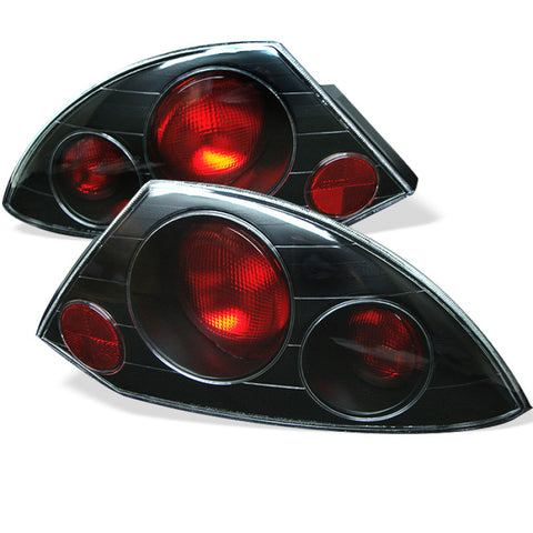 Spyder Mitsubishi Eclipse 00-02 Euro Style Tail Lights Black ALT-YD-ME00-BK - 5006288