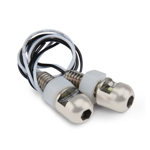 DEI LED LiteN Boltz License Plate Lighting - Dome Head - 2pc - Satin - 30302