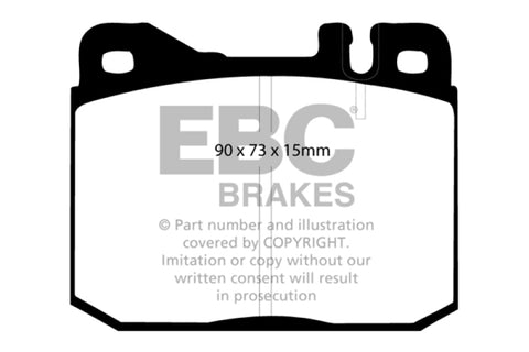 EBC 76-79 Mercedes-Benz 230 Ultimax2 Front Brake Pads - UD145
