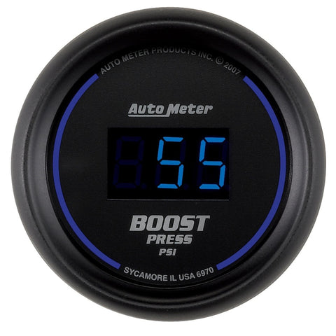 Autometer Cobalt Digital 52mm Digital 5-60 PSI Boost Gauge - 6970