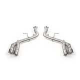 Mishimoto 2016+ Chevrolet Camaro Quad-Tip Race Axle-Back Exhaust w/ Polished Tips - MMEXH-CAM8-16AQTRP