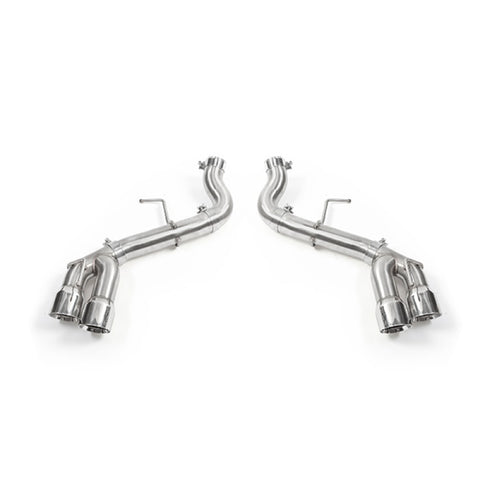 Mishimoto 2016+ Chevrolet Camaro Quad-Tip Race Axle-Back Exhaust w/ Polished Tips - MMEXH-CAM8-16AQTRP