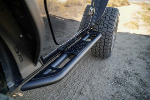 DV8 Offroad 07-18 Jeep Wrangler JK 2 Door Body/Pinch Weld Mounted Side Steps - SRJK-09