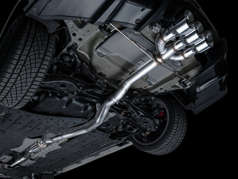 AWE Tuning 2024 Acura Integra Type S DE5 FWD Track Edition Exhaust w/ Triple Chrome Silver Tips - 3020-52335