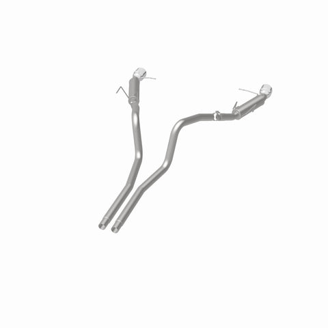 Magnaflow 2014 Ford Mustang V6 3.7L Comp Series Dual Split Rear Polished Stainless C/B Perf Exhaust - 15245