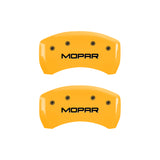 MGP Front set 2 Caliper Covers Engraved Front JEEP Black finish silver ch - 42011FJEPBK