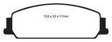 EBC 08-10 Pontiac G8 3.6 Yellowstuff Front Brake Pads - DP41833R