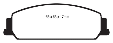 EBC 08-10 Pontiac G8 3.6 Redstuff Front Brake Pads - DP31833C