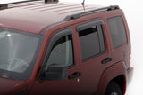 AVS 08-14 Jeep Liberty Ventvisor Outside Mount Window Deflectors 4pc - Smoke - 94964