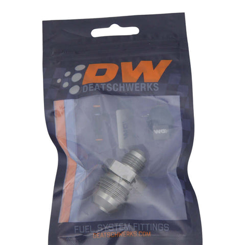 DeatschWerks 10AN Male Flare To 6AN Male Flare Reducer Straight Coupler - 6-02-0205