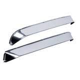 AVS 80-96 Ford Bronco (Installs w/Screws) Ventshade Window Deflectors 2pc - Stainless - 12068