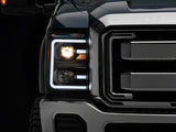 Raxiom 11-16 Ford F-250 Super Duty LED Projector Headlights - Blk Housing (Clear Lens) - SD3620