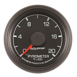 Autometer Factory Match Ford 52.4mm Full Sweep Electronic 0-2000 Deg F EGT/Pyrometer Gauge - 8445