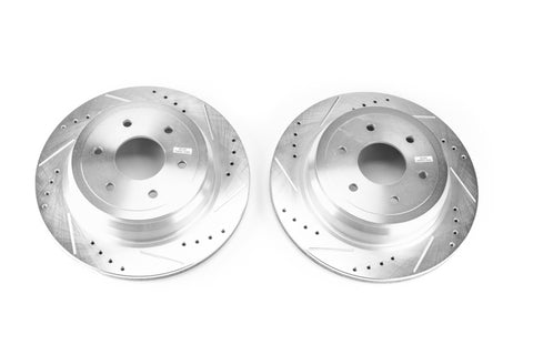 Power Stop 16-18 Nissan Titan XD Rear Evolution Drilled & Slotted Rotors - Pair - JBR1755XPR