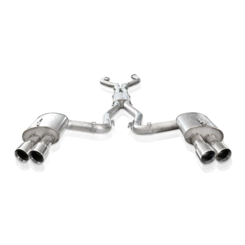 Stainless Works 2008-09 Pontiac G8 GT 3in Catback Systemt X-Pipe Turbo Chambered Muffler 3.5in Tips - PG8CBFC