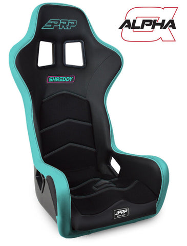 PRP Shreddy Alpha Composite Seat- Black/Teal - SHRDYA3901-01