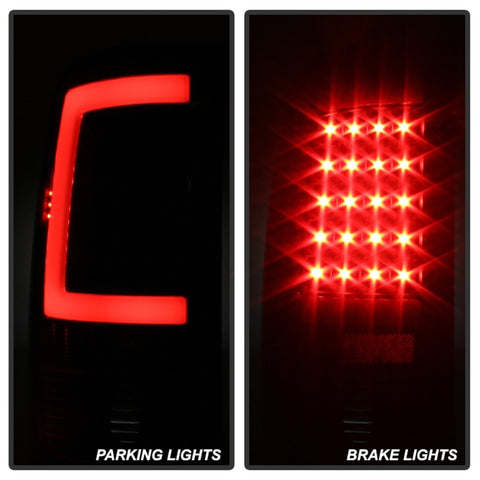 xTune GMC Sierra 07-13 LED Tail Lights Black ALT-ON-GS07-G2-LED-BK - 5081551