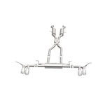 MagnaFlow Cat Back, SS, 2.5in, Quad Split Polish 4in tip 14-15 Jeep Grand Cherokee 3.6L/5.7L V6/V8 - 19193