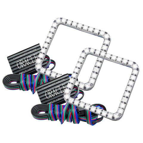 Oracle Ford Superduty 08-10 LED Fog Light Halo Kit - ColorSHIFT w/o Controller - 1342-334