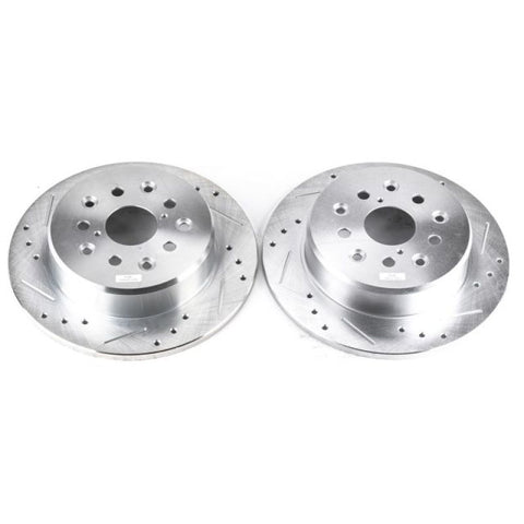 Power Stop 98-05 Lexus GS300 Rear Evolution Drilled & Slotted Rotors - Pair - JBR739XPR