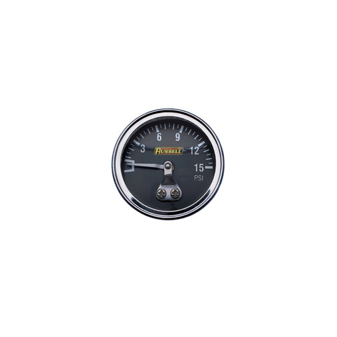 Russell Performance 15 psi fuel pressure gauge (Liquid-filled) - 650330