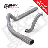 Diamond Eye KIT 4in DPF-BACK w/ DP Single AL 08-10 Ford 6.4L Powerstroke F250/F350 - K4363A