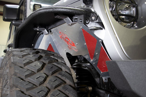Fishbone Offroad 2018+ Jeep Wrangler JL Front Pair Aluminum Raw Inner Fenders - FB33108F