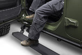 RealTruck 20-24 Jeep Gladiator CC 4dr VoltStep Electric Running Board Kit (Cut/Drill Req.) - Tex Blk - 20451687PC