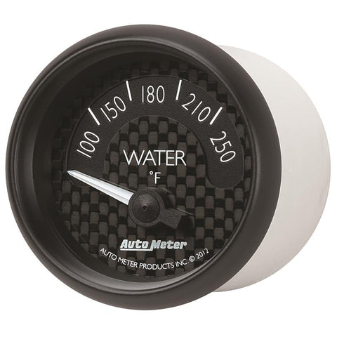 Autometer GT Series 52mm Short Sweep Electronic 100-250 Deg F Water Temperature - 8037