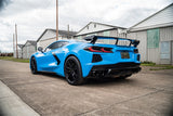 Corsa 2020-2025 Chevrolet Corvette C8 RWD 3in Track Cat-Back Delete Exhaust w/4.5in CF Black PVDTips - 21104CFBLK