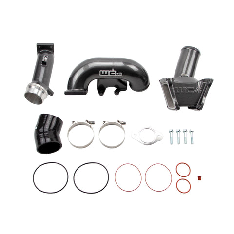 Wehrli 2006-2007 LBZ Duramax High Flow 3in Y-Bridge Kit- WCFab Grey - WCF100163-GRY