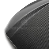 Anderson Composites 2018 Ford Mustang Double Sided Type-CJ 4in Carbon Fiber Cowl Hood - AC-HD18FDMU-CJ-DS
