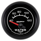 Autometer ES 52mm 40-120 Deg C Short Sweep Electric Water Temperature Gauge - 5937-M