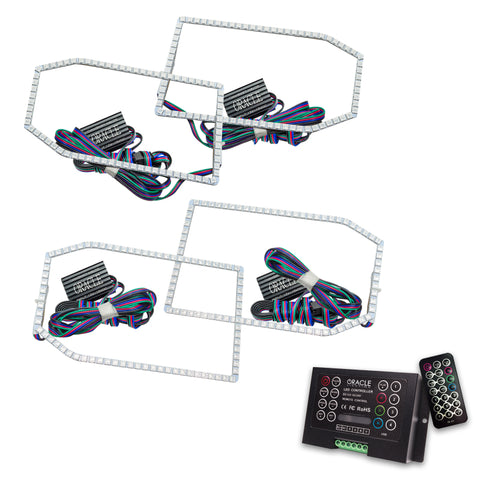 Oracle Chevy Silverado 14-15 Halo Kit Non-Projector Style - ColorSHIFT w/ 2.0 Controller - 2271-333