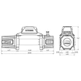 Superwinch 10000 LBS 12V DC 3/8in x 80ft Synthetic Rope SX 10000 Winch - 1710201