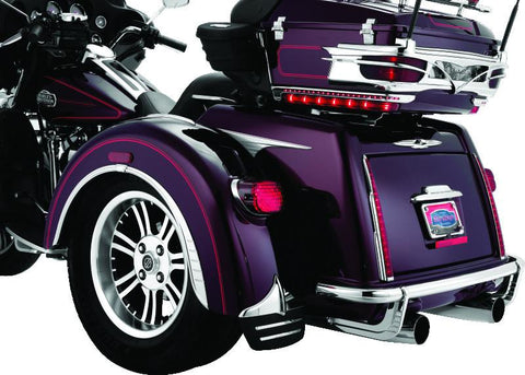 Kuryakyn Rear Mud Flaps For Trikes Chrome - 7220