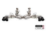 Corsa 2020-2025 Chevrolet Corvette C8 RWD 3in Valved Cat-Back Delete w/ NPP w/4.5in CF Black PVDTips - 21105CFBLK