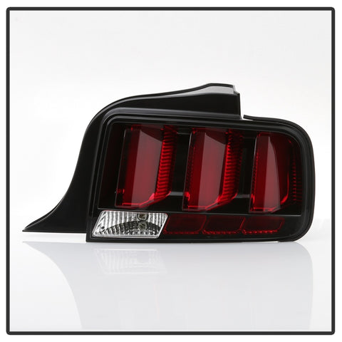 Spyder 05-09 Ford Mustang (Red Light Bar) LED Tail Lights - Black ALT-YD-FM05V3-RBLED-BK - 5086716